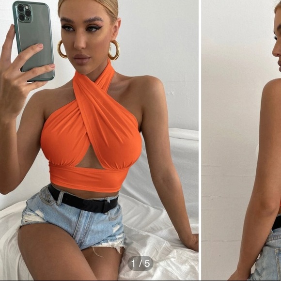 cries cross halter top - Picture 1 of 1